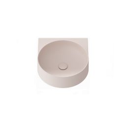 Ravak Yard umywalka 50x40,5 cm półokrągła ścienna alabaster pink XJX0G040000