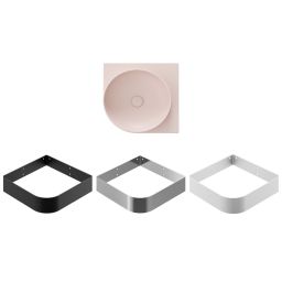 Ravak Yard umywalka 45x45 cm półokrągła ścienna alabaster pink XJX0G045000