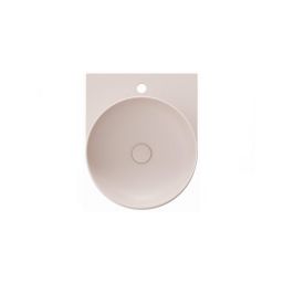 Ravak Yard umywalka 50x40,5 cm półokrągła ścienna alabaster pink XJX0G240000