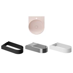 Ravak Yard umywalka 50x40,5 cm półokrągła ścienna alabaster pink XJX0G240000