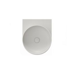 Ravak Yard umywalka 50x40,5 cm półokrągła ścienna smoke grey XJX0O040000