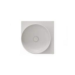 Ravak Yard umywalka 45x45 cm półokrągła ścienna smoke grey XJX0O045000