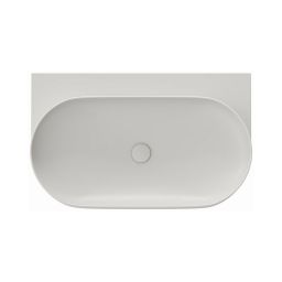 Ravak Yard umywalka 80,5x50 cm półokrągła ścienna smoke grey XJX0O080000