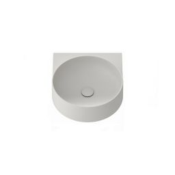 Ravak Yard umywalka 50x40,5 cm półokrągła ścienna smoke grey XJX0O240000