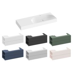 Ravak Lite umywalka 120x45 cm prostokątna meblowa biała XJXL1212000