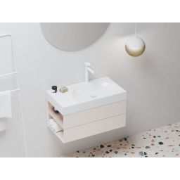 Ravak Lite umywalka 80x45 cm prostokątna meblowa biała XJXL1280001