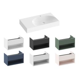 Ravak Lite umywalka 80x45 cm prostokątna meblowa biała XJXL1280001