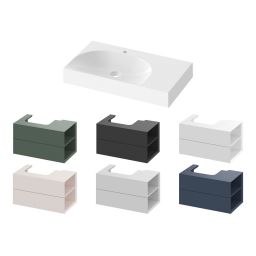 Ravak Lite umywalka 80x45 cm prostokątna meblowa biała XJXP1280001