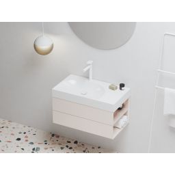 Ravak Lite umywalka 80x45 cm prostokątna meblowa biała XJXP1280001