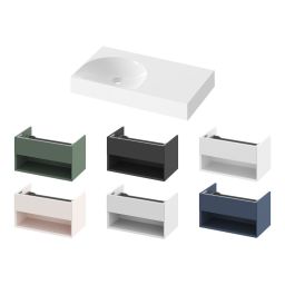 Ravak Lite umywalka 80x45 cm prostokątna meblowa biała XJXP1380000