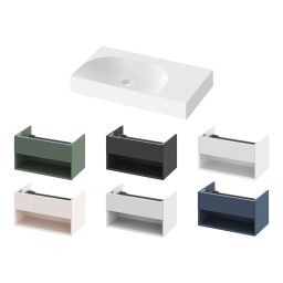 Ravak Lite umywalka 80x45 cm prostokątna meblowa biała XJXP1380001