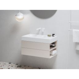 Ravak Lite umywalka 80x45 cm prostokątna meblowa biała XJXP1380001