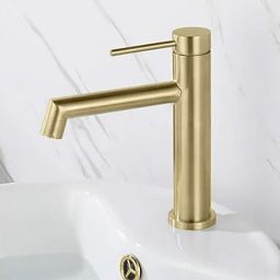 Rea Foss bateria umywalkowa stojąca złoty szczotkowany REA-B5316