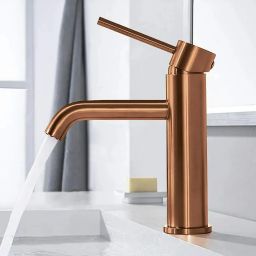 Rea Lungo bateria umywalkowa stojąca miedź szczotkowana REA-B1112