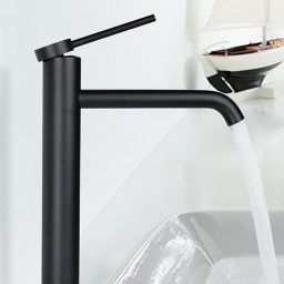 Rea Clif bateria umywalkowa stojąca czarna REA-B5325