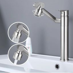 Rea Paco bateria umywalkowa stojąca nikiel REA-B0537