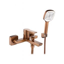 Rea Argus bateria wannowo-prysznicowa ścienna miedź REA-B3007