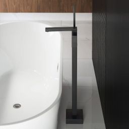 Rea Tery bateria wannowo-prysznicowa wolnostojąca czarna REA-B5304