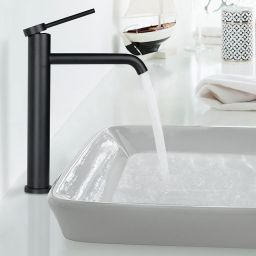 Rea Clif bateria umywalkowa stojąca czarna REA-B5325