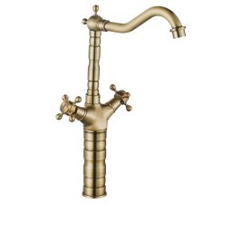 Rea Rustico bateria umywalkowa stojąca złota REA-B5521