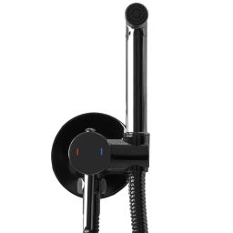 Rea Loop bateria bidetowa podtynkowa czarna REA-B5656