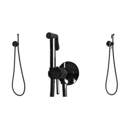 Rea Loop bateria bidetowa podtynkowa czarna REA-B5656