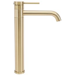 Rea Lungis bateria umywalkowa stojąca wysoka złoto szczotkowane REA-B6101