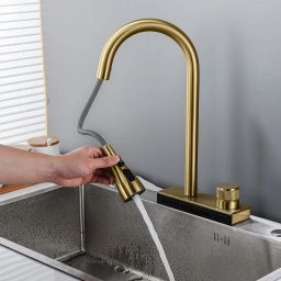 Rea Conor bateria kuchenna stojąca złoty szczotkowany REA-B6312