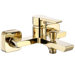 Rea Argus bateria wannowo-prysznicowa ścienna złota REA-B6409