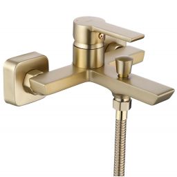 Rea Argus bateria wannowo-prysznicowa ścienna złota REA-B6414