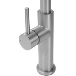 Rea Nest bateria kuchenna stojąca z wyciąganą wylewką nikiel szczotkowany REA-B6601