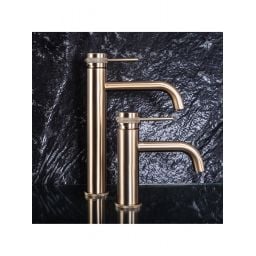 Rea Lungo Grip bateria umywalkowa stojąca złota REA-B6896