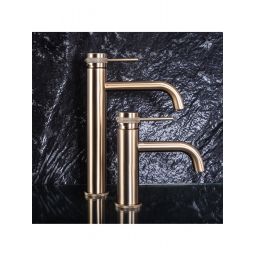 Rea Lungo Grip bateria umywalkowa stojąca złota REA-B6950