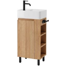 Rea Astra umywalka z szafką 43 cm brązową REA-M0404