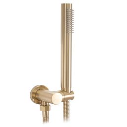 Rea Lungo zestaw wannowo-prysznicowy podtynkowy złoty szczotkowany REA-B7503