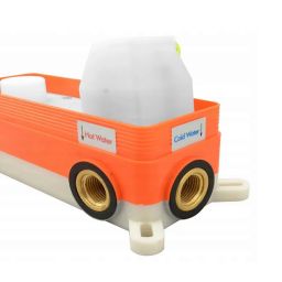 Rea Lungo zestaw wannowo-prysznicowy podtynkowy złoty szczotkowany REA-B7503