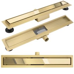 Rea Neox odpływ liniowy 70 cm złoty REA-G2562
