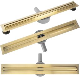 Rea Neox Slim Pro odpływ liniowy 90 cm złoty REA-G2716