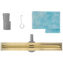 Rea Neox Slim Pro odpływ liniowy 80 cm złoty REA-G2719