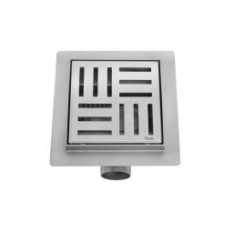 Rea Cross odpływ punktowy 12 cm stal REA-G6200