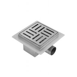 Rea Cross odpływ punktowy 12 cm stal REA-G6200