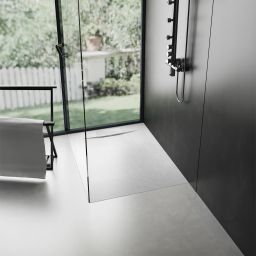 Rea Bazalt brodzik kwadratowy 90x90 cm biały REA-K3901