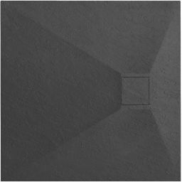 Rea Magnum brodzik kwadratowy 90x90 cm czarny REA-K3910
