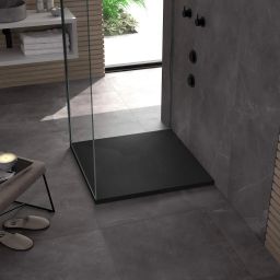 Rea Magnum brodzik kwadratowy 90x90 cm czarny REA-K3910