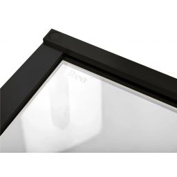 Rea Hugo Black kabina prysznicowa 80x80 cm kwadratowa czarny/szkło przezroczyste REA-K6600