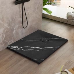 Rea Magnum brodzik kwadratowy 90x90 cm czarny REA-K7008