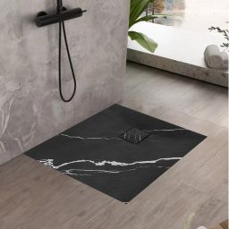 Rea Magnum brodzik kwadratowy 90x90 cm czarny REA-K7008
