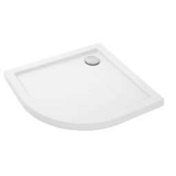 Rea Look brodzik 100x80 cm półokrągły prawy biały REA-K7906