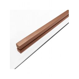 Rea Solar Brush Copper kabina prysznicowa 90x90 cm kwadratowa miedź szczotkowana/szkło przezroczyste REA-K9512