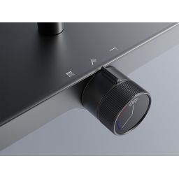 Rea Bari zestaw prysznicowy ścienny z deszczownicą tytan REA-P0890